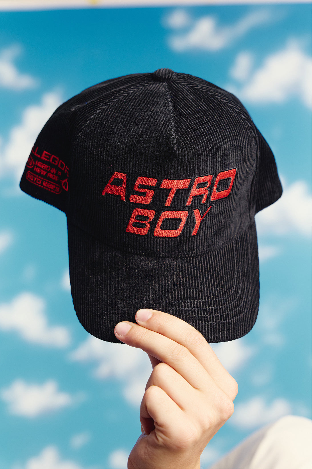 Astro Boy Logo Corduroy Hat For Astro Boy / Black-3
