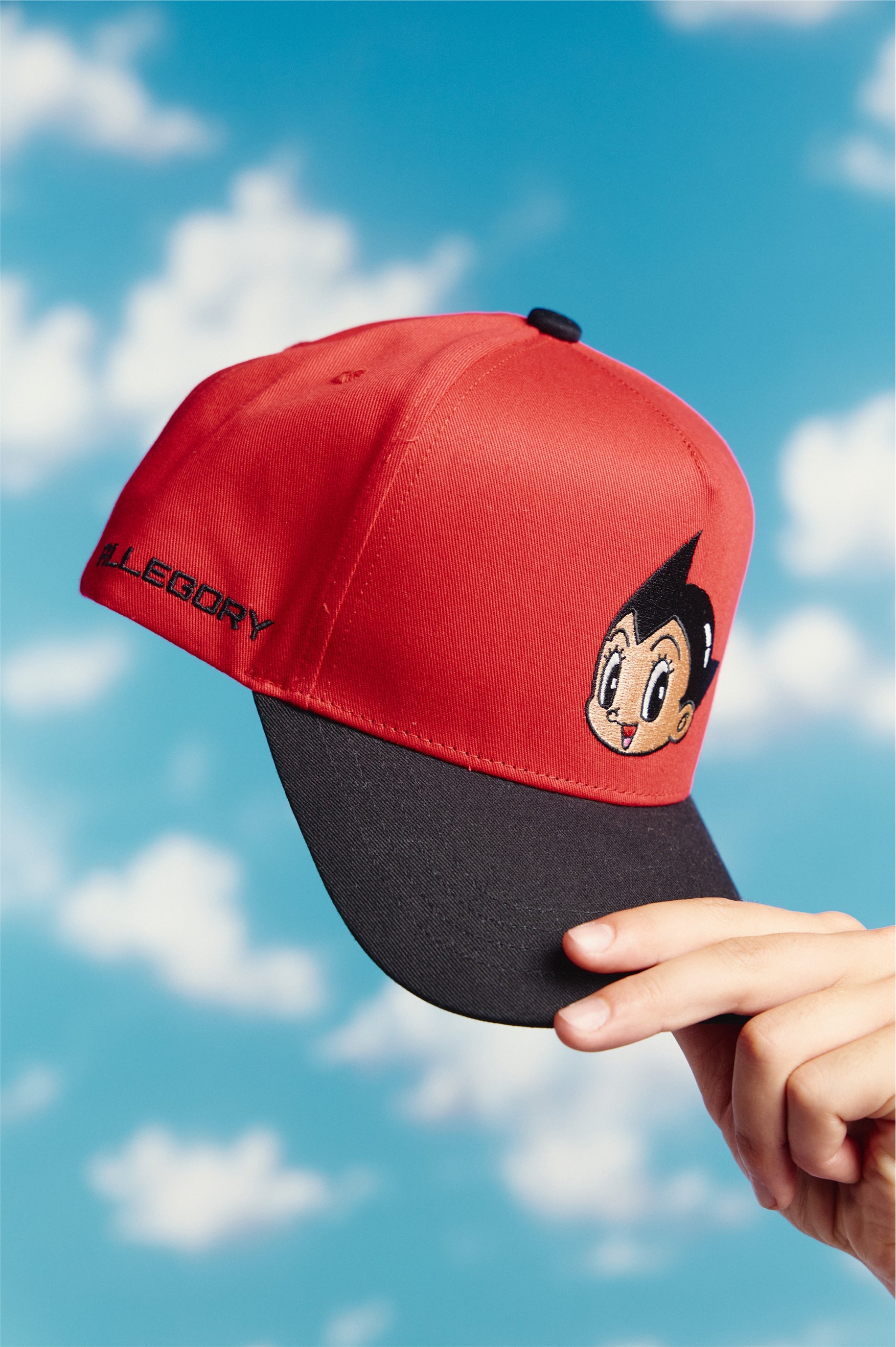 Classic Astro Boy Corduroy Hat For Astro Boy / Imperial Red / Black-2