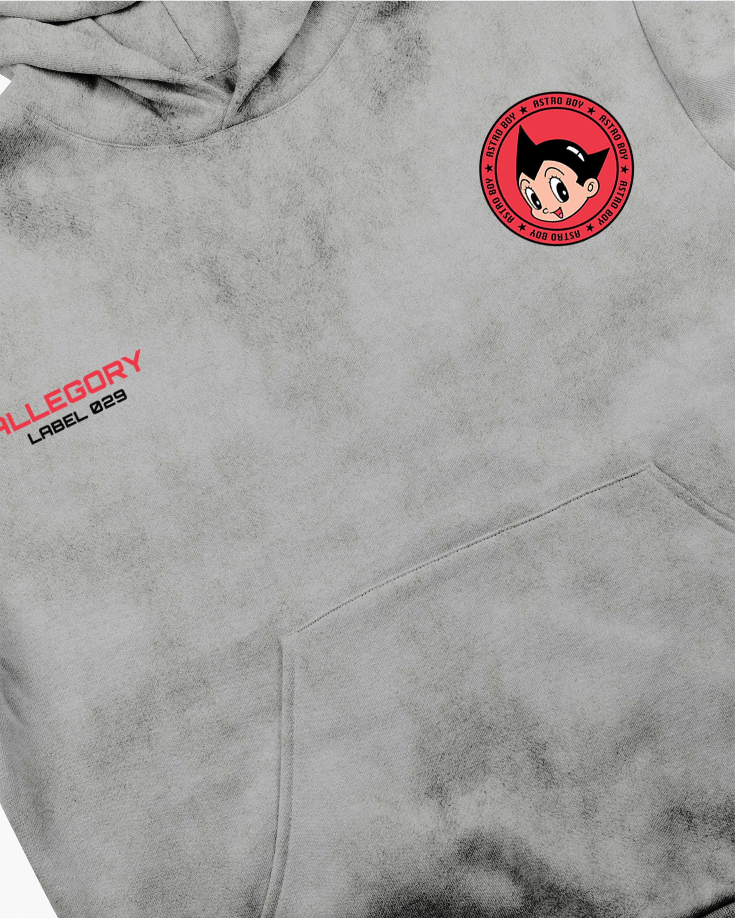 Big Red Boots Hoodie For Astro Boy / Washed Stone-4