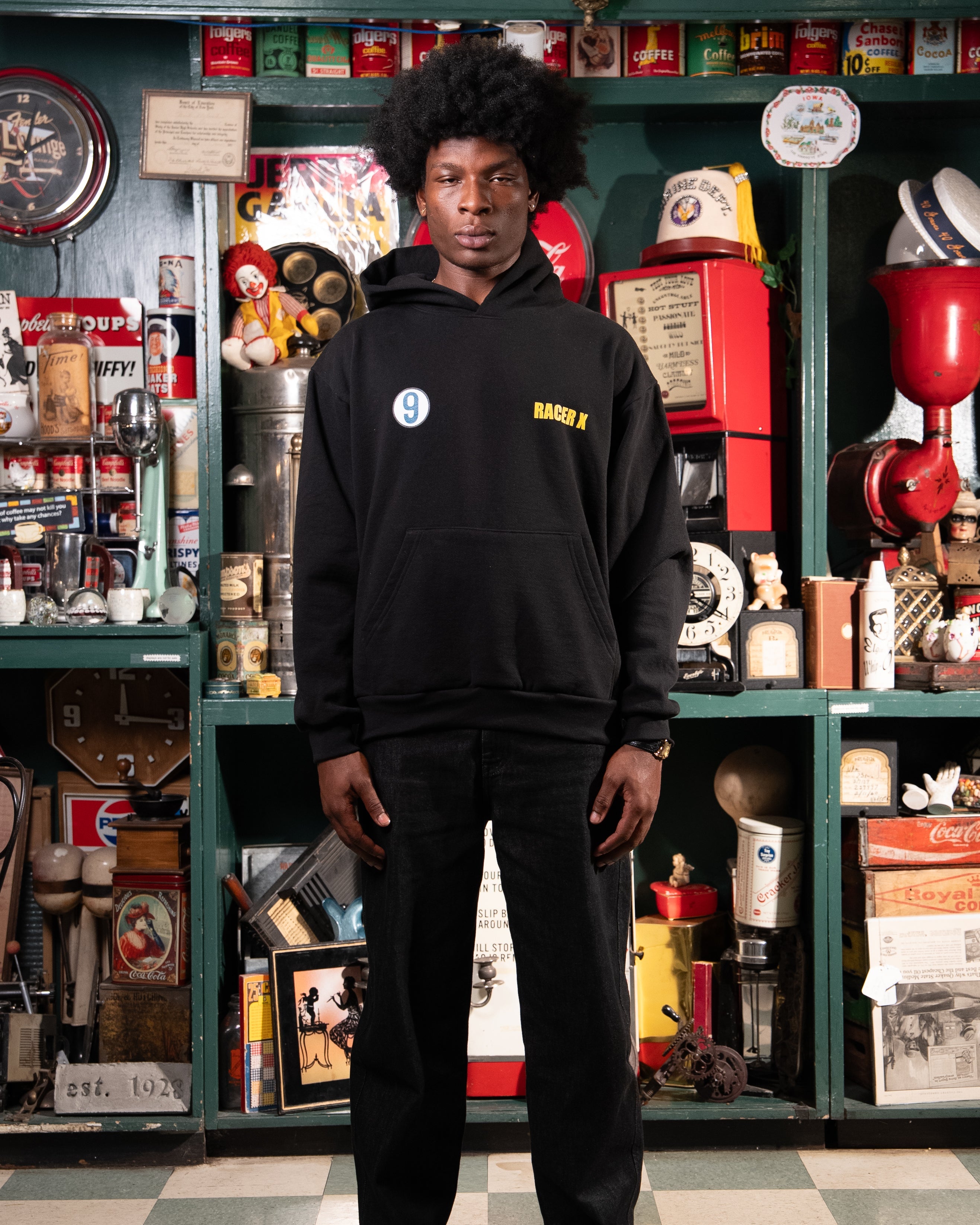 Car No.9 For Speed Racer™ Hoodie / Black-5