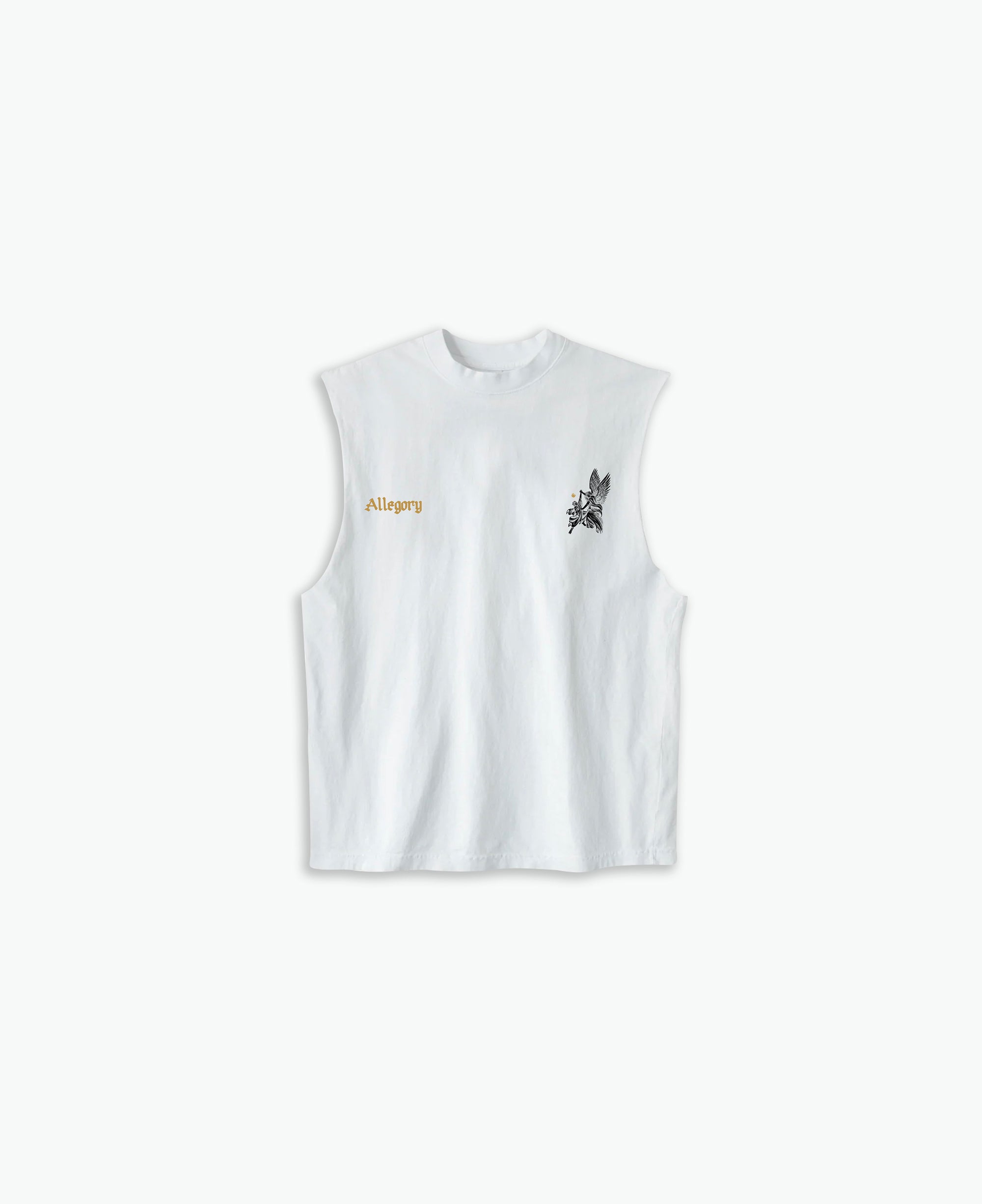 Wrestle With God Cut-Off Tank / Off White