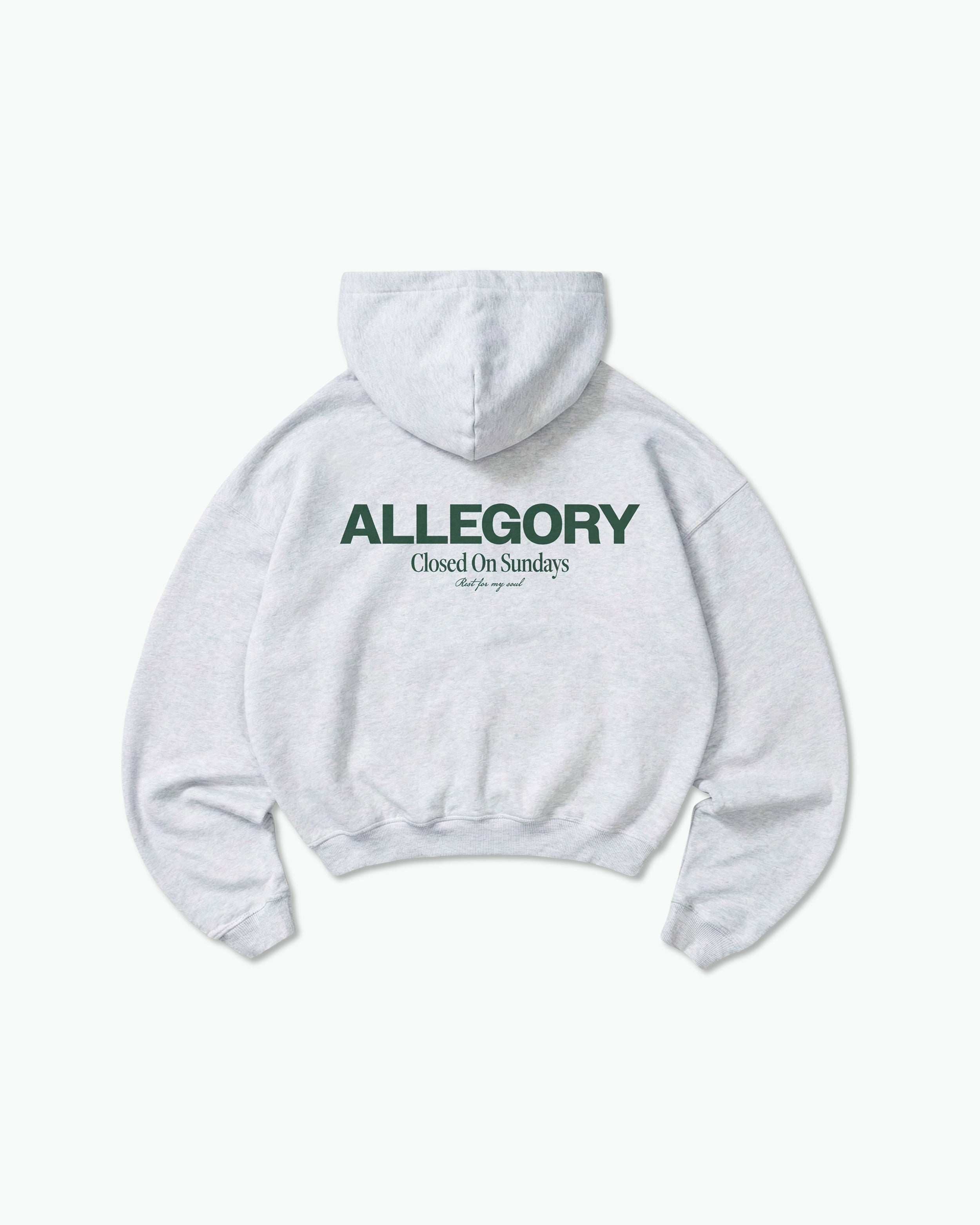 Closed On Sunday Hoodie / Heather Grey