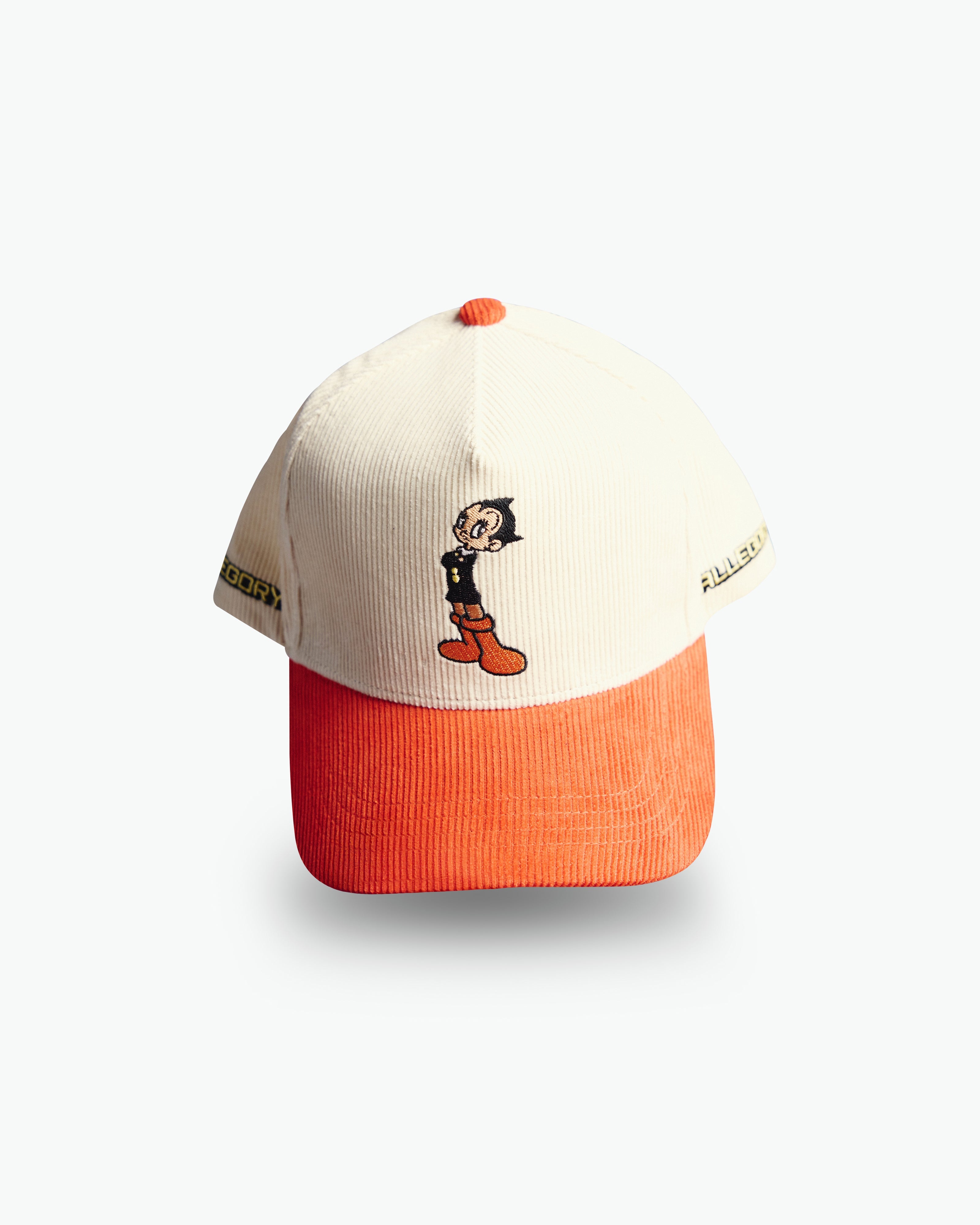 Retro Little Robot Corduroy Hat For Astro Boy™ / Cream / Terracotta Red-1