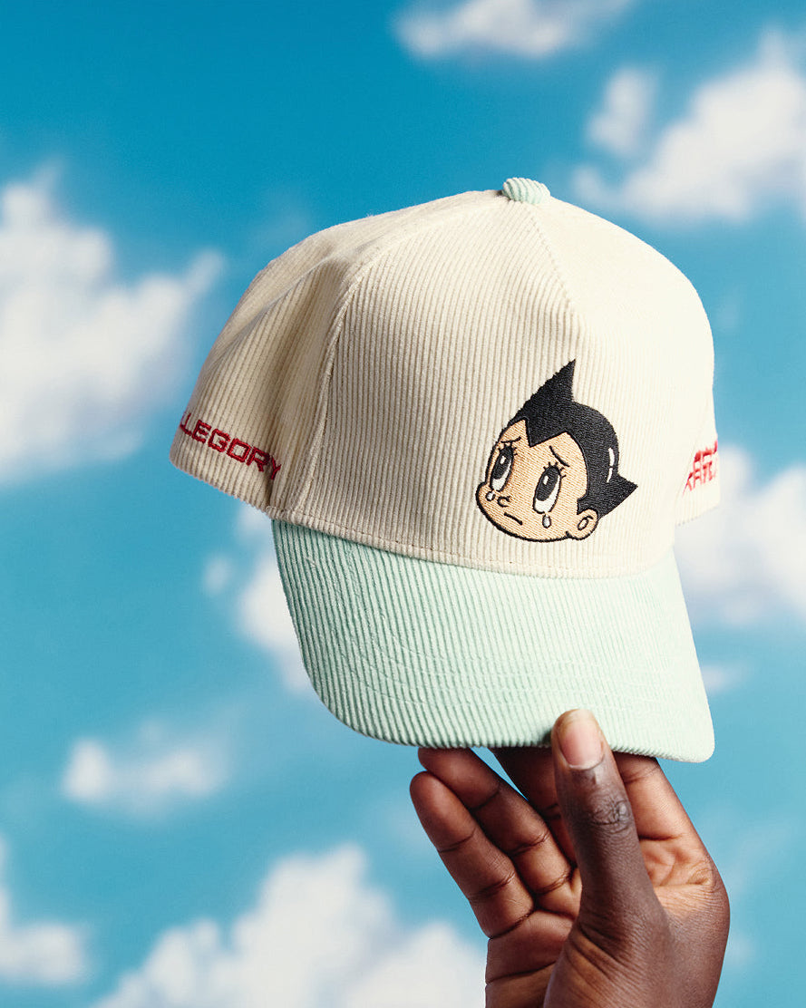 Tears of Atom Corduroy Hat For Astro Boy / Cream / Teal